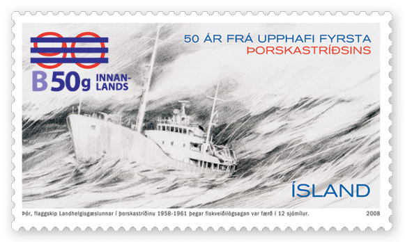 50 Jahre Erster Kabeljaukrieg - Aufdruck 2012