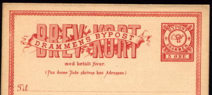 Drammen IV Doppelkarte S/A SK 2b