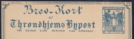 Trondheim Postkarte S/A BK1